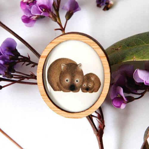 Cute Australia Wombat Brooch