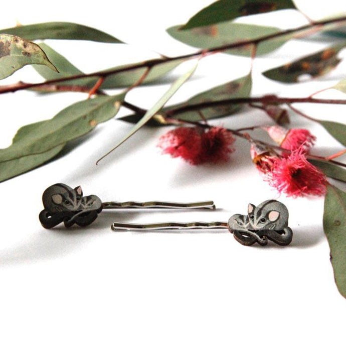 Cute Australia sugar glider hair slides