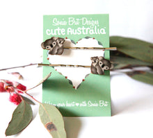 Load image into Gallery viewer, Cute Australia koala hair slides
