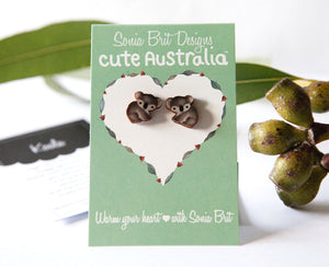 Cute Australia koala studs