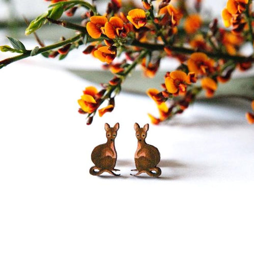 Cute Australia wallaby studs
