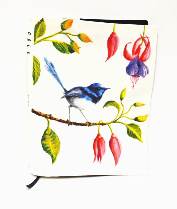 BOB HUB journal cover - Blue Wren