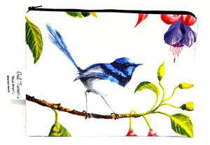BOB HUB zip pouch - Blue Wren