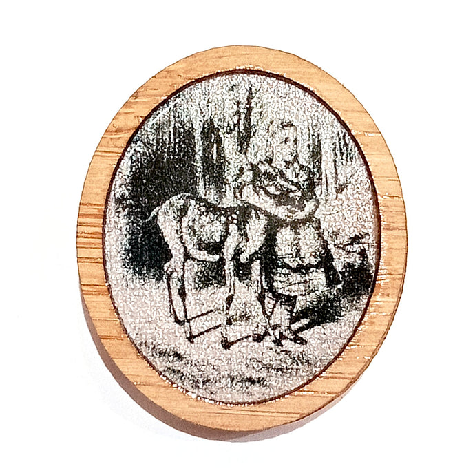 Sonia Brit Resin brooch - Alice & Deer