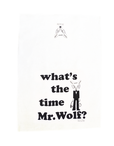 Sonia Brit Design tea towel Mr.Wolf