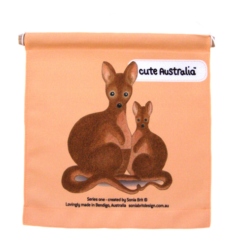 Cute Australia wallaby wall hanging
