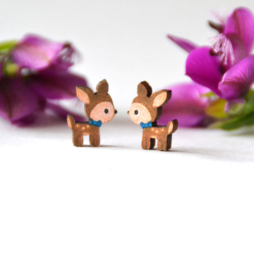 Sonia Brit studs - woodland deers