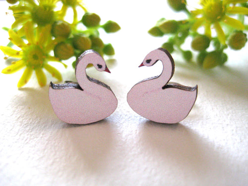 Sonia Brit studs - swans