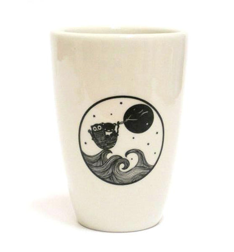 Sonia Brit Design latte mug-Owl & puss (1)